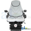 A & I Products Seat, F20 Series, Mechanical Suspension / Arm Rest / Head Rest / Gray Vinyl 23" x22.5" x21" A-F20M235